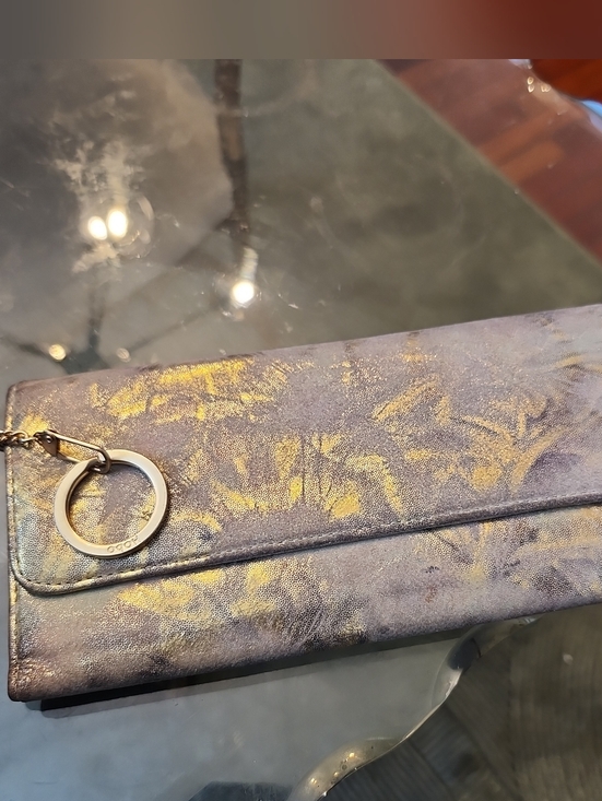 HOBO Handbags - Hobo International Gold-Accented Leather Clutch Wallet